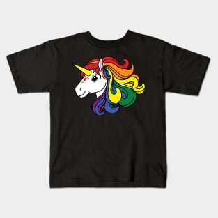 Rainbow Unicorn, LGBTQ+ Pride Kids T-Shirt